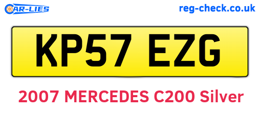 KP57EZG are the vehicle registration plates.