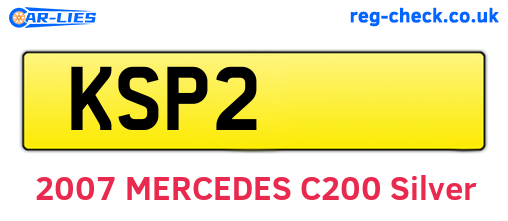 KSP2 are the vehicle registration plates.