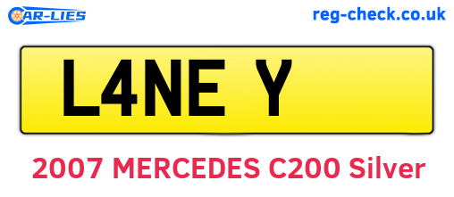 L4NEY are the vehicle registration plates.