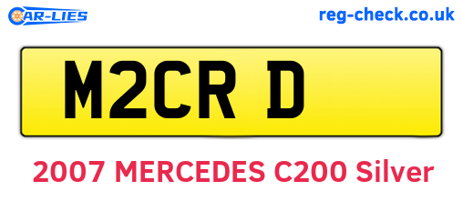 M2CRD are the vehicle registration plates.