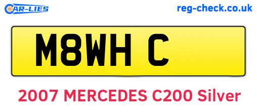 M8WHC are the vehicle registration plates.