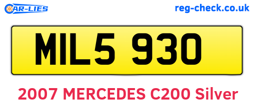 MIL5930 are the vehicle registration plates.