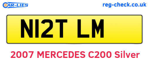 N12TLM are the vehicle registration plates.