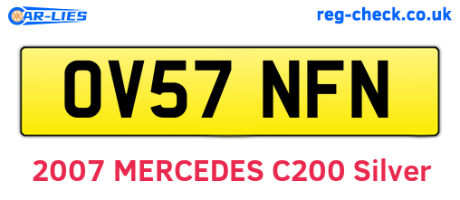 OV57NFN are the vehicle registration plates.