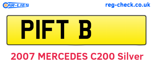 P1FTB are the vehicle registration plates.