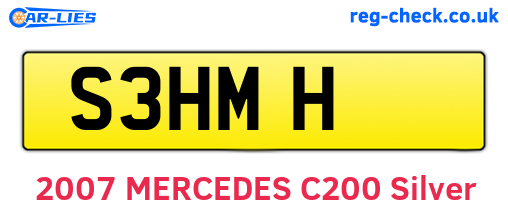 S3HMH are the vehicle registration plates.