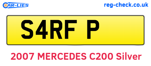 S4RFP are the vehicle registration plates.