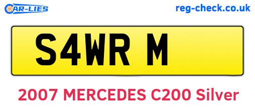 S4WRM are the vehicle registration plates.