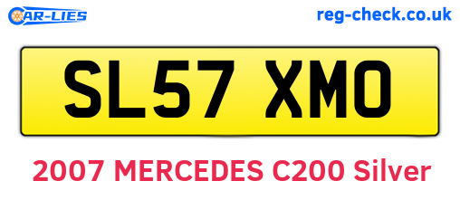 SL57XMO are the vehicle registration plates.