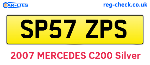 SP57ZPS are the vehicle registration plates.