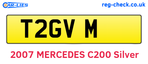 T2GVM are the vehicle registration plates.