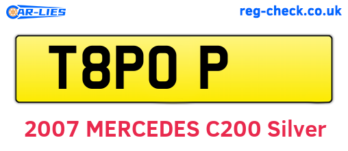 T8POP are the vehicle registration plates.