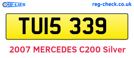 TUI5339 are the vehicle registration plates.