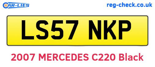 LS57NKP are the vehicle registration plates.