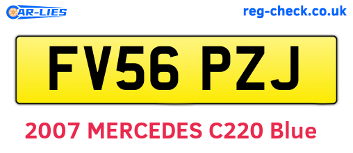 FV56PZJ are the vehicle registration plates.