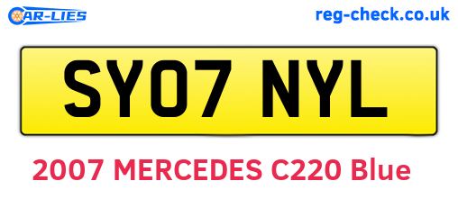 SY07NYL are the vehicle registration plates.