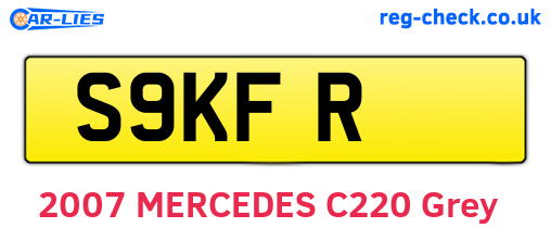 S9KFR are the vehicle registration plates.