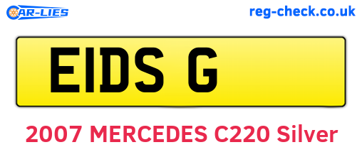 E1DSG are the vehicle registration plates.