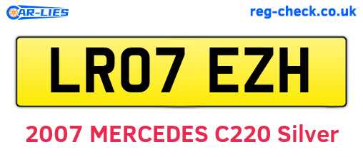 LR07EZH are the vehicle registration plates.
