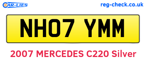 NH07YMM are the vehicle registration plates.