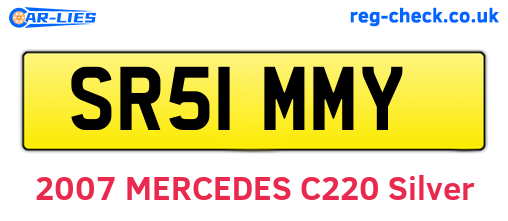 SR51MMY are the vehicle registration plates.