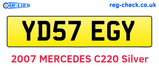 YD57EGY are the vehicle registration plates.