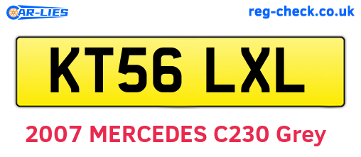 KT56LXL are the vehicle registration plates.