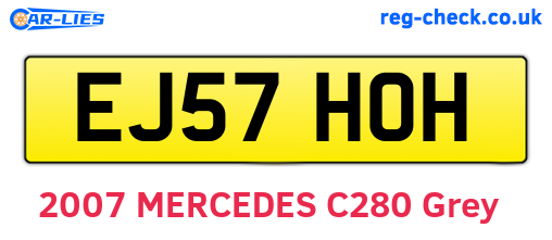 EJ57HOH are the vehicle registration plates.