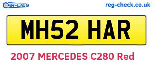 MH52HAR are the vehicle registration plates.