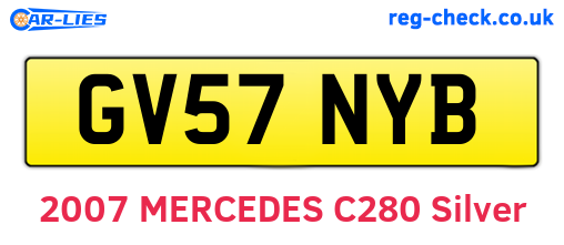 GV57NYB are the vehicle registration plates.
