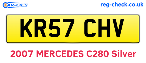 KR57CHV are the vehicle registration plates.
