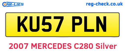 KU57PLN are the vehicle registration plates.