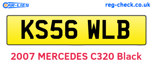 KS56WLB are the vehicle registration plates.