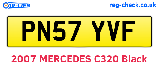 PN57YVF are the vehicle registration plates.