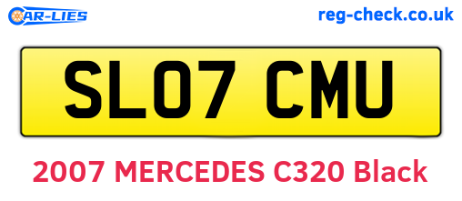 SL07CMU are the vehicle registration plates.