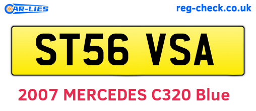 ST56VSA are the vehicle registration plates.