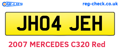 JH04JEH are the vehicle registration plates.