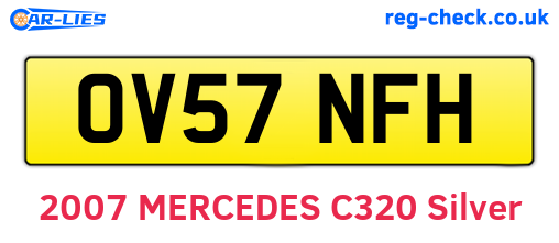 OV57NFH are the vehicle registration plates.