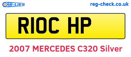 R10CHP are the vehicle registration plates.