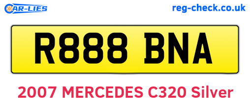 R888BNA are the vehicle registration plates.