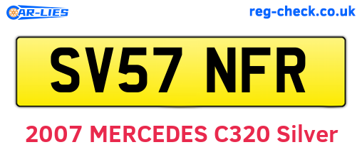 SV57NFR are the vehicle registration plates.