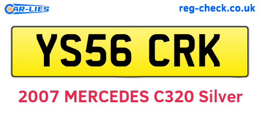 YS56CRK are the vehicle registration plates.