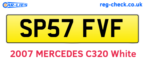 SP57FVF are the vehicle registration plates.