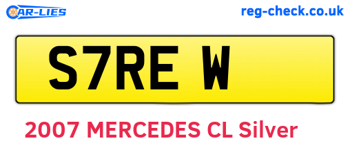 S7REW are the vehicle registration plates.