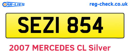 SEZ1854 are the vehicle registration plates.