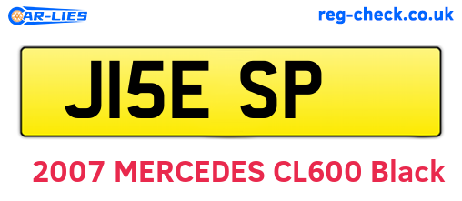 J15ESP are the vehicle registration plates.