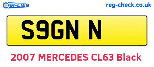 S9GNN are the vehicle registration plates.
