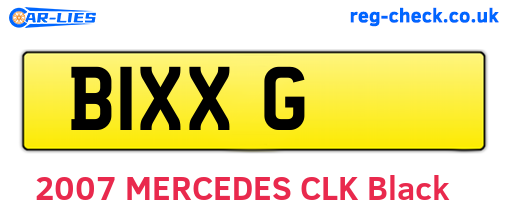 B1XXG are the vehicle registration plates.