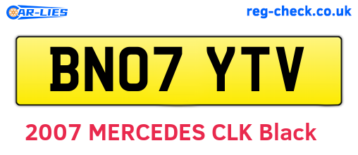 BN07YTV are the vehicle registration plates.