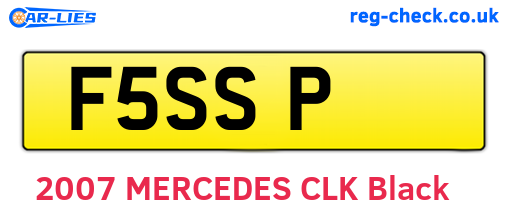 F5SSP are the vehicle registration plates.